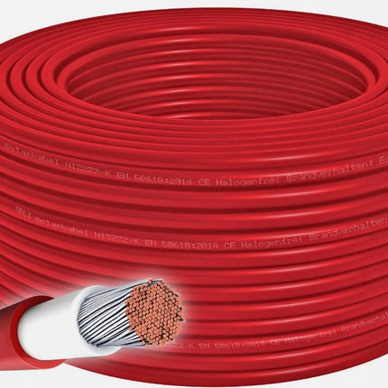 CABLE SOLAIRE en 4MM² - Rouge - Anysolars 