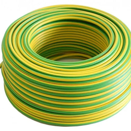 Fil électrique souples H07VR 6mm² vert/jaune - Anysolars 