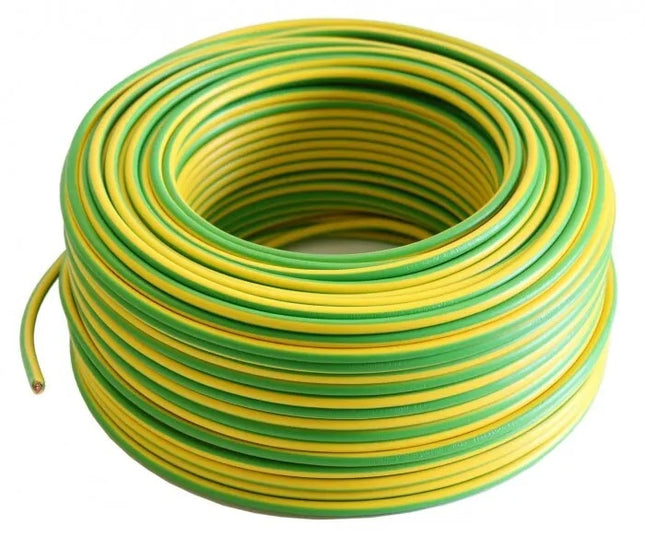 Fil électrique souples H07VR 6mm² vert/jaune - Anysolars 
