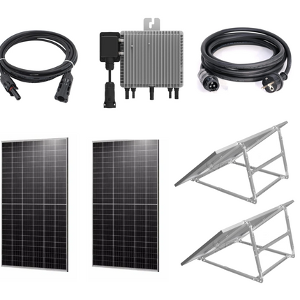 Kit solaire Plug & Play complet 870 Wc Jinko Solar Deye 800 W avec supports