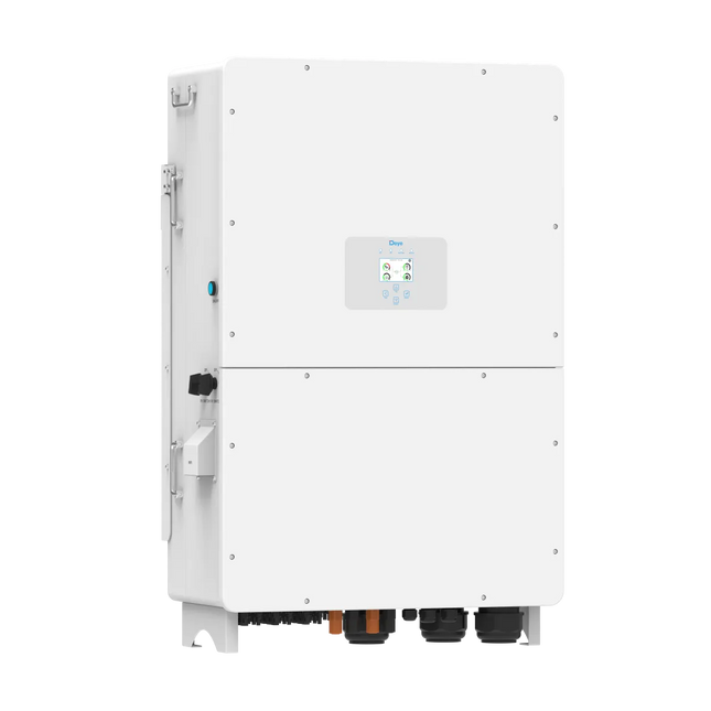Onduleur hybride Deye 100 kW triphasé SUN-125K-SG02HP3-EU-GM10 avec 10 MPPT pour installation photovoltaïque professionnelle
