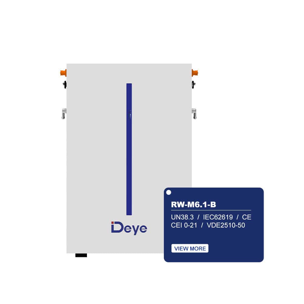 battery-DEYE-6.1KWh- batterie solaire -batterie murale 6kw- batterie Lithium