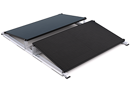 Support panneau solaire à lester – Inclinaison 10° double pour toit plat ou sol - Anysolars 